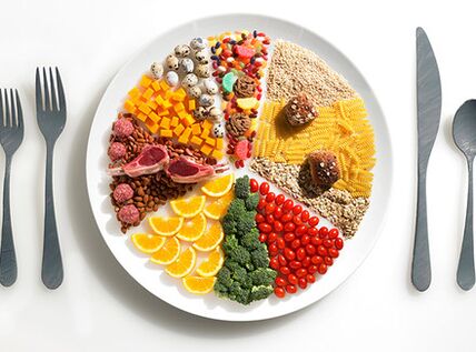Aliments couverts de Ducan sur une assiette