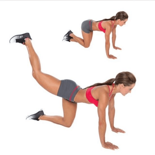 Balancez vos jambes en arrière